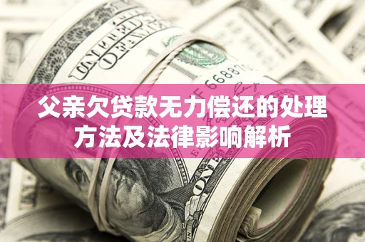 北京父亲欠贷款无力偿还的处理方法及法律影响解析