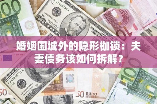 北京婚姻围城外的隐形枷锁：夫妻债务该如何拆解？